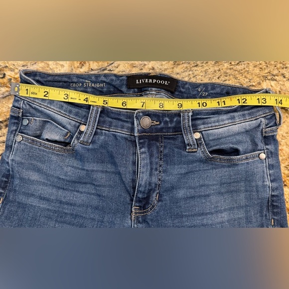 Liverpool Jeans Women’s Size 4/27 Floral Embroidered Cuffed Hem - Picture 9 of 11